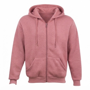 Sweat-shirt à capuche en molleton entièrement zippé personnalisé unisexe de qualité supérieure pour la vente en gros - Product Image 1