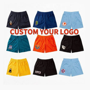 Men's Solid Mesh Shorts Drawstring Waist Sublimation Print Breathable Quick Dry Casual Sport Workout Shorts - Product Image 6