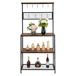Artisasset High Display Shelf for Microwave Oven Stand Coffee Bar <b>Kitchen</b> Bakers Rack Spice Rack Organizer <b>Kitchen</b> <b>Storage</b> - Product Image 2
