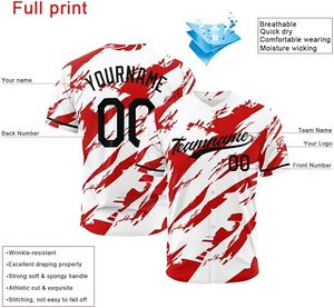 Fabricante de Uniformes de Béisbol, Personalización de Nombre de Equipo, Logotipo, Número de Jugador, Absorción de Humedad, Servicio Mayorista OEM ODM - Product Image 3
