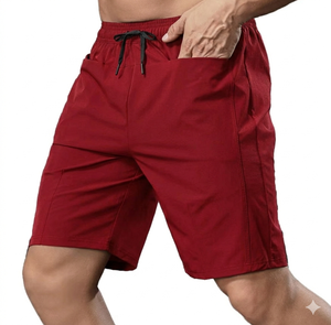 Shorts de sport pour hommes personnalisés à double couche imprimée, shorts de fitness pour hommes, shorts fins doublés, respirants et à séchage rapide - Product Image 1