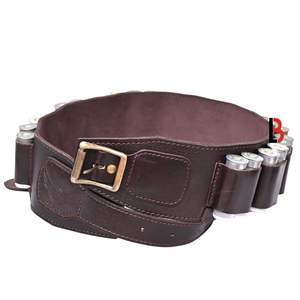 Ceinture porte-cartouches double canon en peau de mouton avec boucle en acier, largeur 4,5 cm, motif imprimé par transfert thermique - Product Image 5