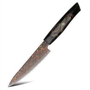 Couteau de Chef en Cuivre Damas Fait Main, Couteau de Cuisine Professionnel pour la Préparation Alimentaire, Idéal pour Restaurant et Cuisine Domestique - Product Image 1