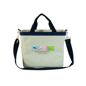 Sacs de glace pour adultes de bureau isothermes pliables isolés recyclés personnalisés Sac à main glacière surdimensionné Sacs à lunch cirés 210D - Product Image 4