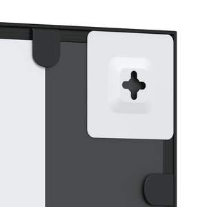 Miroir mural en verre noir minimaliste 19,7x19,7 - Product Image 6
