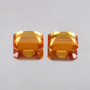 "Lab Created Dark Brandy Citrine Octagon Calibrado Piedra preciosa Joyería suelta Fabricación de piedras" - Product Image 3