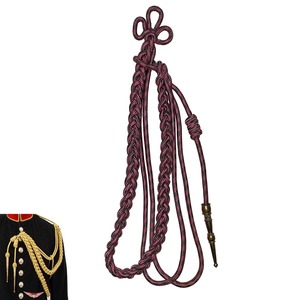 Gold Uniform Dress Aiguillette Gold Nylon British Aiguillette Gold <b>Braided</b> Metallic <b>Cord</b> With Brass - Product Image 5
