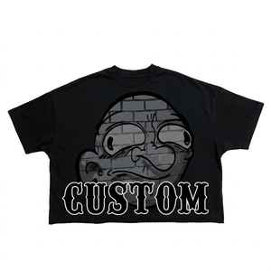 Camiseta Corta Unisex de Gran Tamaño, 100% Algodón Tejido, Impresión DTG Personalizada, Diseño Cuadrado para Hombre - Product Image 1
