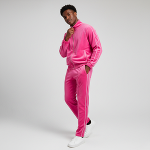 Ensemble de survêtement/sweat-shirt en velours personnalisable de qualité supérieure pour homme 2026, imprimé, 100 % coton molletonné, avec cordon de serrage - Product Image 2