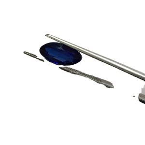 Zafiro Azul Natural Sin Calentar Sin Tratar Calidad AAA Brillo AAA con Excelente Color Azul 9.5*7.0mm Corte Ovalado Utilizado en Joyería - Product Image 1