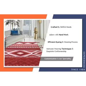 100% tapis Shaggy brodé à la main de haute qualité de l'inde tapis en coton pour la maison lit prière espace porte vente - Product Image 6