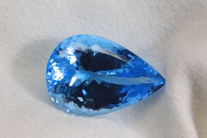 พลอยบลูโทแพซสวิสสุดหรู - พลอยบลูโทแพซสวิสทรงลูกแพร์ขนาด 6x4 มม. แท้สำหรับทำเครื่องประดับ - Product Image 2