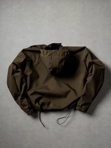 <b>Men's</b> Hooded Blouson <b>Jacket</b> Breathable Quilted Windproof Casual Loose Fit Solid Color Canvas <b>Pullover</b> Winter Wear - Product Image 1