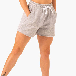 <b>Women's</b> Summer Sweat <b>Shorts</b> Regular Fit Comfortable Cotton High Waist Elastic Waist <b>Pockets</b> Breathable Quick Dry Eco-Friendly - Product Image 1