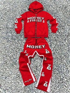 Sudaderas con Capucha de Manga Larga para Hombre, de Algodón, con Lavado Ácido, Estampado Personalizado, con Bolsillos, Diseño Sólido, Conjuntos Deportivos con Serigrafía - Product Image 3