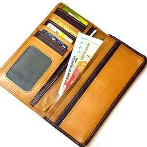 กระเป๋าสตางค์หนังแท้ทำมือแบบยาวสำหรับทุกเพศ คุณภาพเยี่ยม สไตล์ธุรกิจ เหมาะสำหรับการเดินทางและเป็นของขวัญ ใช้ส่วนตัวได้ - Product Image 5