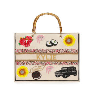 Pochette perlée sur mesure - Sac à main portable écologique grande capacité pour femme avec fermeture ouverte |   Fabricant direct - Product Image 4