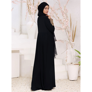 Abaya Musulmana Transpirable Personalizada de Manga Larga, Abaya para Eid, Ropa Islámica de Dubái, Abaya de Alta Calidad para Mujer - Product Image 2