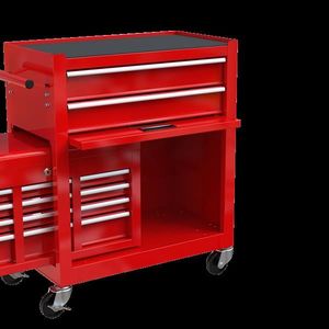 Carrello Portautensili Rosso a 8 Cassetti con Ruote OBM Personalizzabile, Armadietto Portautensili a 5 Cassetti - Product Image 2