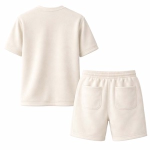 Ensemble T-shirt et short en molleton respirant de qualité supérieure pour homme – Tenue décontractée d'été deux pièces style streetwear et loungewear – Vente en gros - Product Image 5