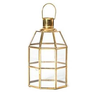 Farol de Metal con Espejo de Aspecto Elegante, Geométrico, Colgante, para Interiores/Exteriores, Jardín, Decoración de Bodas - Product Image 6