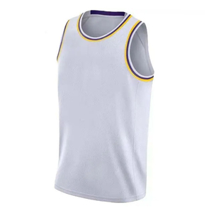 Maillot de basketball sans manches respirant en mesh sublimé de haute qualité, personnalisé avec nom et numéros d'équipe, pour adultes unisexes, durable, neuf - Product Image 2