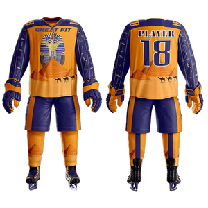 Maillots de hockey respirants personnalisés en gros, uniformes de hockey sur glace pour hommes imprimés par transfert thermique, maillot de hockey sur glace pour équipes masculines - Product Image 3