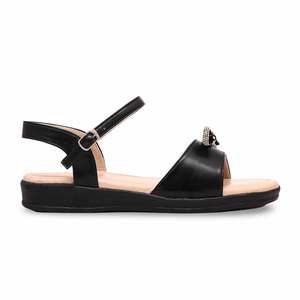 Sandale à talons noirs CL7161 Chaussures confortables de style décontracté - Product Image 4