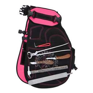 Horse Hoof Trimming Farrier Tools Kit with Driving Nail Hammer Hoof Finishing Rasp File Nipper Loop Knife Narrow Blade & Pickup - Product Image 1