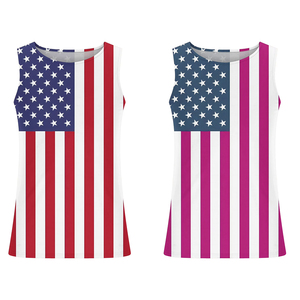 Camiseta sin mangas con bandera americana para hombre, camiseta sin mangas con cuello redondo, camiseta informal, camiseta con estampado, camiseta transpirable de poliéster - Product Image 5