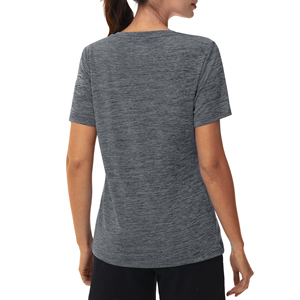 Wholesale Customized Logo Women Sports T <b>Shirts</b> High Stretch Fabric Female Active Wear Training Gear Clothing T <b>Shirts</b> - Product Image 2