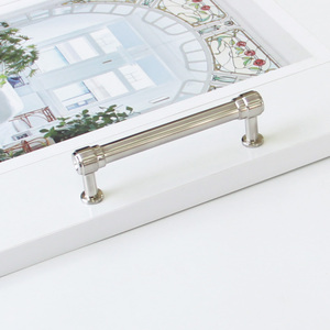 Tirador Redondo de Aleación de Zinc Clásico Moderno Directo de Fábrica, Materiales de Ferretería para Gabinetes, Tirador Ranurado para Muebles de Cocina y Baño - Product Image 1