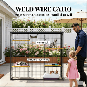 Cuccia Impermeabile per Gatti di Taglia Piccola e Media, Stile Nido Solido con Tetto in Acciaio per Uccelli Vivi, Elegante Cuccia per Gatti per Hotel - Product Image 6