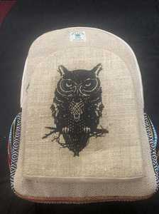 Mochila Casual Unisex de Mezcla de Algodón y Cáñamo, Antirrobo, con Cierre de Cordón, Correa de Hombro Arqueada, Rayas, Menos de 22L, 15-20kg - Product Image 3