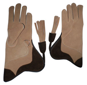 Gants de fauconnerie professionnels à long manchon en cuir pour la manipulation des faucons, l'entraînement des rapaces, la chasse et l'entretien des oiseaux - Product Image 3