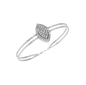 Pulsera de Tenis de Plata de Ley 925 con Diamantes Cultivados en Laboratorio de Corte Brillante, Chapado en Oro Clásico, Joyería Elegante para Mujer, Doble Regalo - Product Image 1