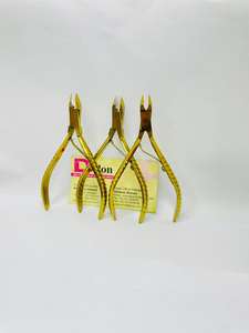 Cortacutículas de Plasma Dorado Brillante de Calidad Duradera, de Acero Inoxidable, para Manicura, Cortacutículas Fino y Afilado para Eliminar Cutículas Encarnadas - Product Image 1