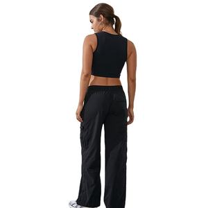 Pantalones Cargo de Moda para Mujer, Venta Caliente, Precio de Fábrica al por Mayor, Multibolsillos, Holgados, Talla Grande, de Algodón Ligero - Product Image 5
