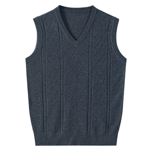 Pull en tricot 100 % acrylique respirant, léger, sans manches, très vendu, pull pour homme, confortable, pull en tricot. - Product Image 5