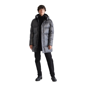 Vestes longues matelassées de haute qualité unisexes, manteaux d'hiver décontractés, vêtements d'extérieur, vente en gros OEM ODM, manteaux d'hiver - Product Image 1