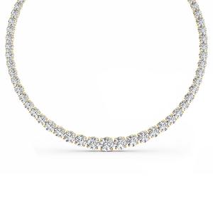 Deslumbrante Collar con Diamante Redondo de 67.77 ct Creado en Laboratorio, con Graduación, en Oro Rosa - Product Image 4