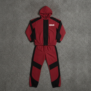 Survêtements coupe-vent sur mesure de haute qualité pour hommes, vêtements de sport et de jogging élégants de style hip-hop pour l'hiver, ensemble coupe-vent - Product Image 1