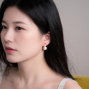 Pendientes de Perlas Edison de Agua Dulce Púrpura de Alta Calidad, 11-12 mm, Brillantes, con Suministro Transfronterizo de Lujo - Product Image 2