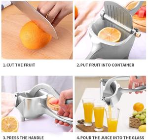 Presse-agrumes en alliage d'aluminium de qualité commerciale, facile à utiliser, robuste, manuelle, rapide, antidérapante, pour jus de fruits et légumes SKI - Product Image 3