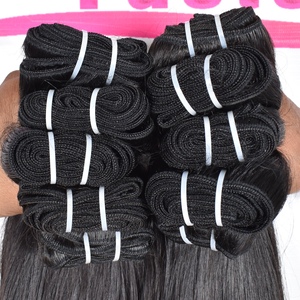 Extensiones de Cabello Humano Liso de Lujo, Virgen Remy, Cutícula Alineada, Suave, Brillo Natural, Doble Trama, Para Uso Nupcial y en Salones de Belleza - Product Image 2