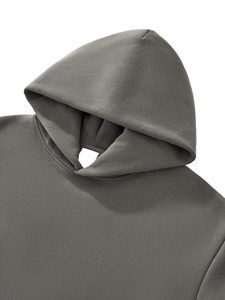 Sudadera con Capucha Unisex de Corte Holgado y Tejido Grueso |   Sudadera de Felpa de Algodón Premium |   Fabricante de Ropa OEM ODM - Product Image 3