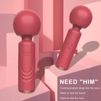 Mini-Zauberstab-Vibrator für Frauen aus Lebensmittelqualität-Silikon, Wasserdichter USB-Aufladbarer Persönlicher Massager Sexspielzeug