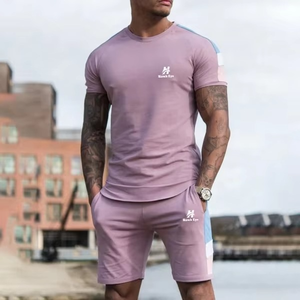 Conjunto de Camiseta y Pantalones Cortos de Verano de Alta Calidad, Estilo Vintage, Algodón, Unisex, Logotipo Personalizado, Ecológico, Color Personalizado - Product Image 1