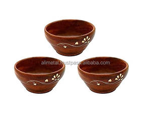 Tazón Redondo de Madera de Mango Sólida, Ecológico y Moderno de Alta Calidad para Fiestas y Uso Multipropósito - Product Image 1