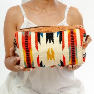 New Arrival Cowhide Leather Stylish Makeup Cosmetic Storage <b>Box</b> Hand Tooled Jewelry Pouch ,<b>Vanity</b> Bathroom Organizer <b>Box</b> - Product Image 2